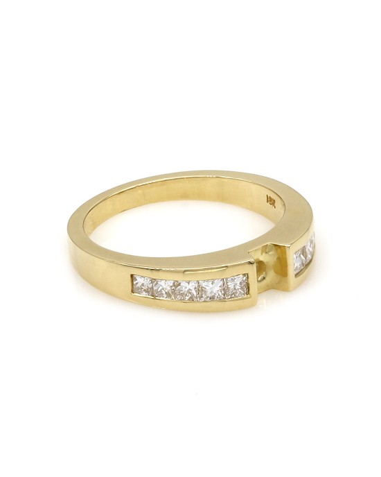 Princess Diamond Engagement Ring Mounting in Gold
